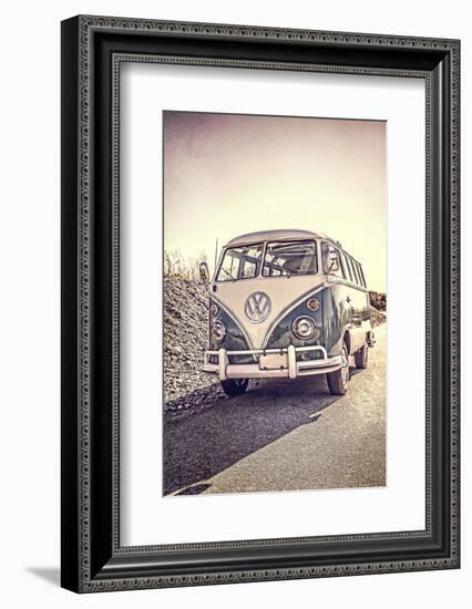 Surfers Vintage VW Bus-Edward M. Fielding-Framed Photographic Print