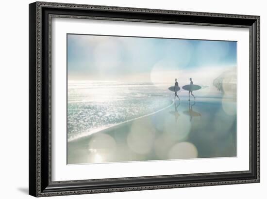 Surfers-Devon Davis-Framed Art Print