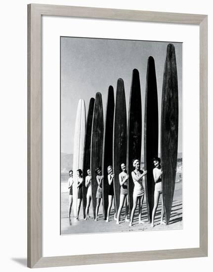 Surfin' Gals-The Chelsea Collection-Framed Art Print