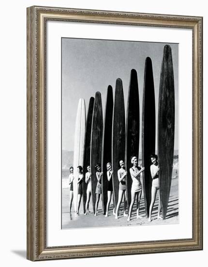 Surfin' Gals-The Chelsea Collection-Framed Art Print