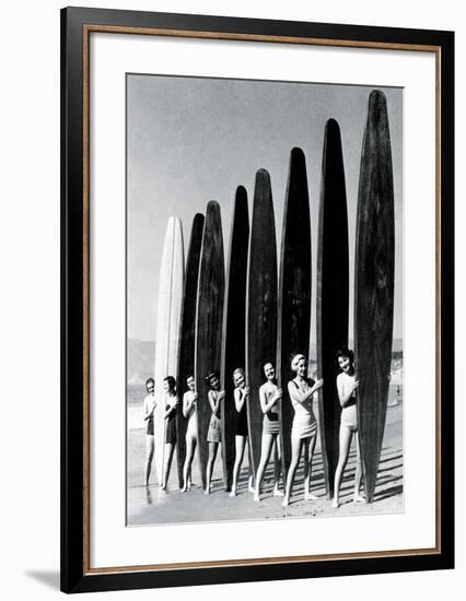 Surfin' Gals-The Chelsea Collection-Framed Art Print