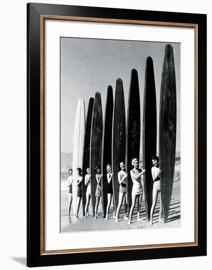 Surfin' Gals-The Chelsea Collection-Framed Art Print