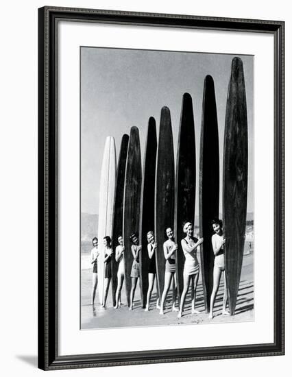 Surfin' Gals-The Chelsea Collection-Framed Art Print