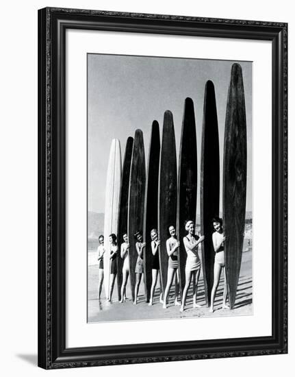 Surfin' Gals-The Chelsea Collection-Framed Art Print