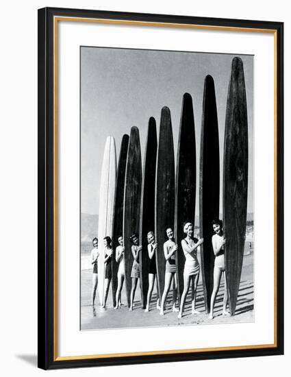 Surfin' Gals-The Chelsea Collection-Framed Art Print