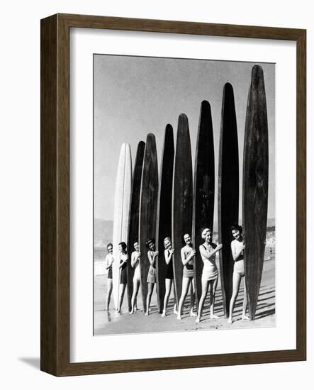 Surfin' Gals-The Chelsea Collection-Framed Art Print