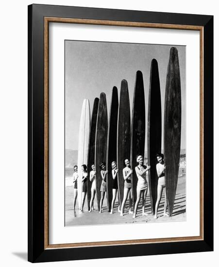 Surfin' Gals-The Chelsea Collection-Framed Art Print