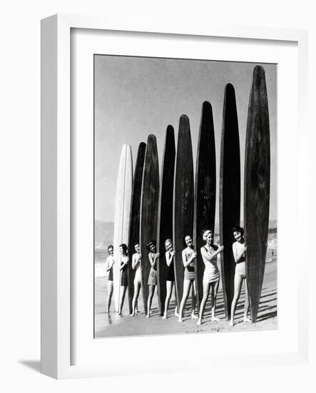 Surfin' Gals-The Chelsea Collection-Framed Art Print