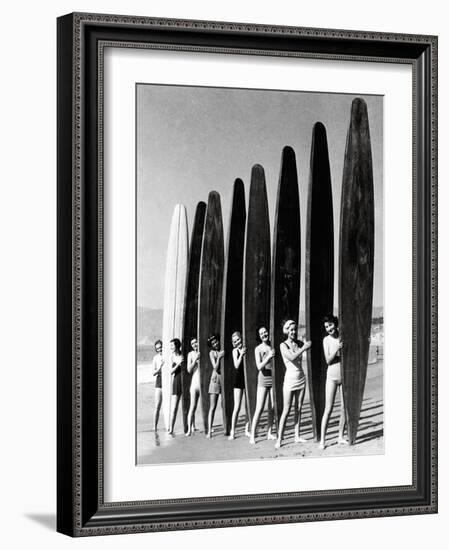 Surfin' Gals-The Chelsea Collection-Framed Art Print