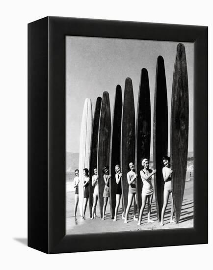 Surfin' Gals-The Chelsea Collection-Framed Stretched Canvas