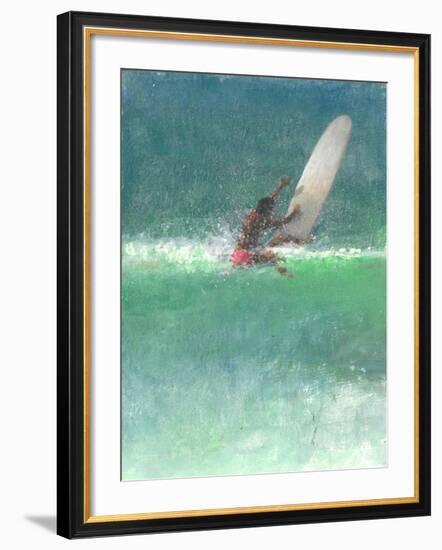 Surfing 1, Sri Lanka, 2015-Lincoln Seligman-Framed Giclee Print