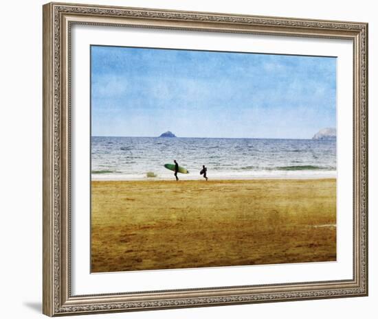 Surfing Away-Pete Kelly-Framed Giclee Print