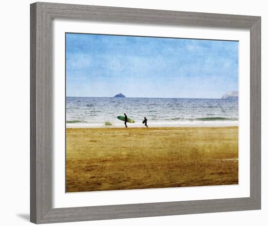 Surfing Away-Pete Kelly-Framed Giclee Print