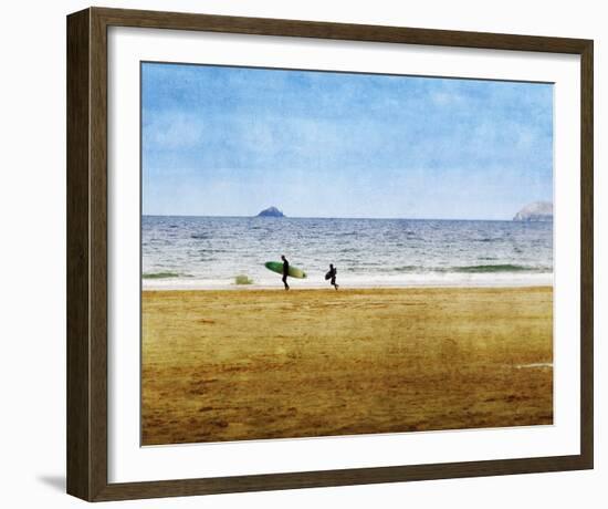 Surfing Away-Pete Kelly-Framed Giclee Print