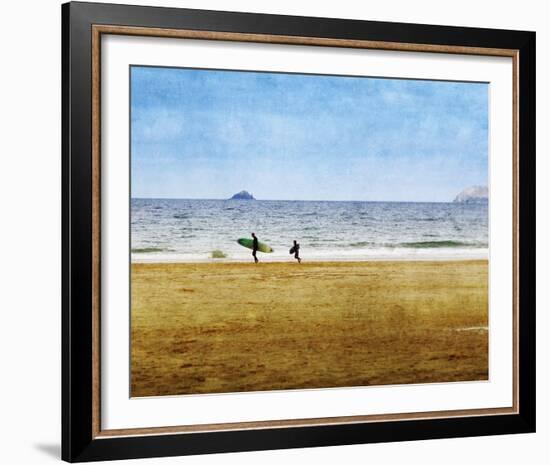 Surfing Away-Pete Kelly-Framed Giclee Print