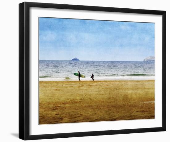 Surfing Away-Pete Kelly-Framed Giclee Print