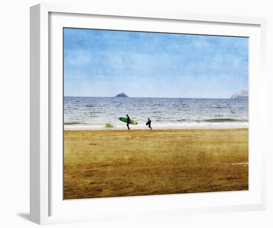 Surfing Away-Pete Kelly-Framed Giclee Print