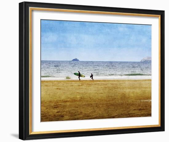 Surfing Away-Pete Kelly-Framed Giclee Print