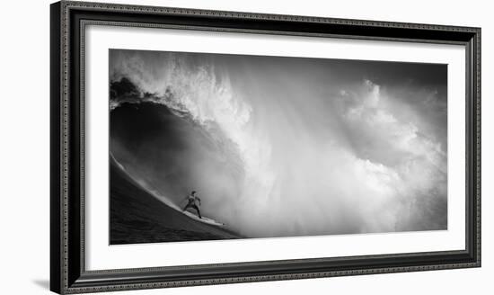 Surfing In Half Moon Bay, California-Rebecca Gaal-Framed Photographic Print