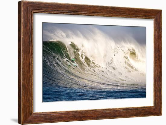 Surfing In Half Moon Bay, California-Rebecca Gaal-Framed Photographic Print