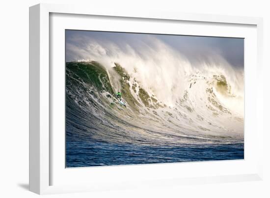 Surfing In Half Moon Bay, California-Rebecca Gaal-Framed Photographic Print