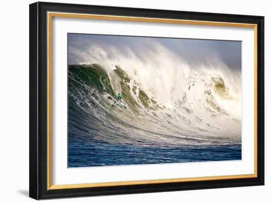 Surfing In Half Moon Bay, California-Rebecca Gaal-Framed Photographic Print