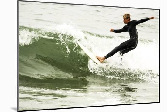 Surfing In Newport-Lindsay Daniels-Mounted Photographic Print