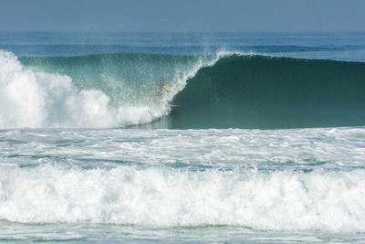 Surfing Inside The Barrel In Barra Da Tijuca Beach Rio De Janeiro Brazil Photographic Print Vitor Marigo Art Com