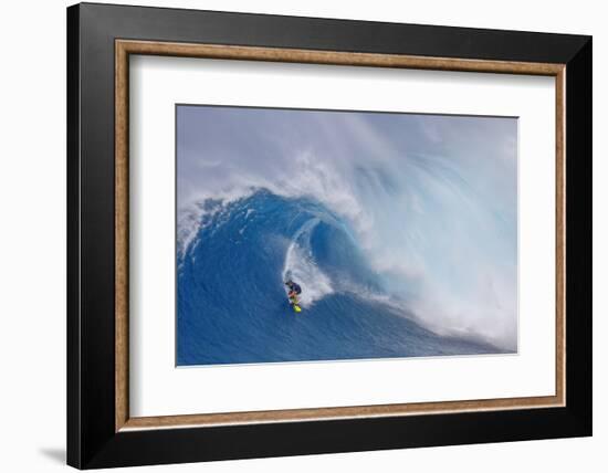 Surfing Jaws-Peter Stahl-Framed Photographic Print