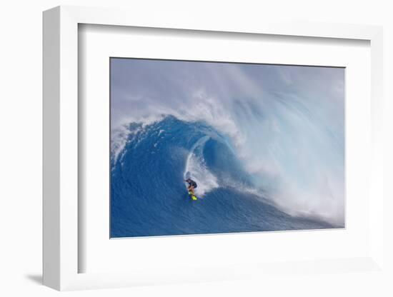 Surfing Jaws-Peter Stahl-Framed Photographic Print