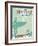 Surfing Poster-kots-Framed Art Print