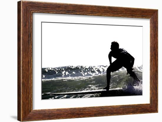 Surfing Silhouette I-Karen Williams-Framed Photographic Print