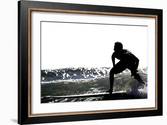 Surfing Silhouette I-Karen Williams-Framed Photographic Print