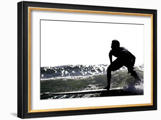 Surfing Silhouette I-Karen Williams-Framed Photographic Print