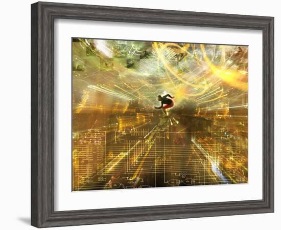 Surfing the Internet-Mehau Kulyk-Framed Photographic Print