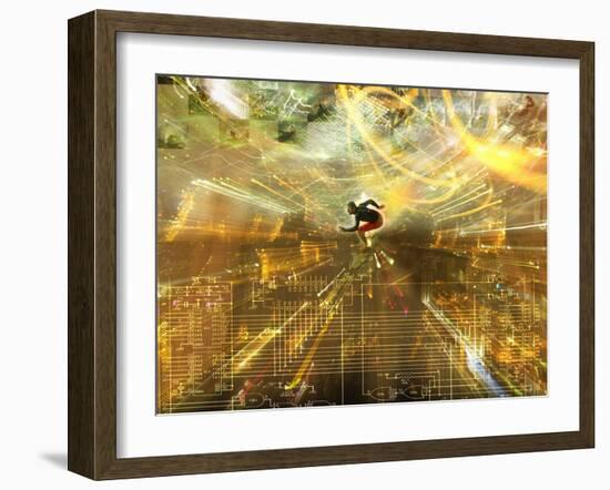 Surfing the Internet-Mehau Kulyk-Framed Photographic Print