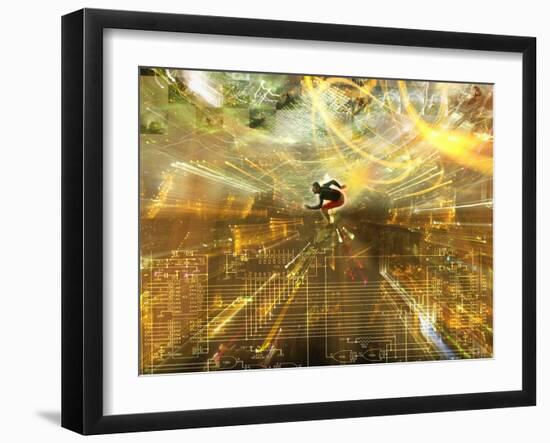 Surfing the Internet-Mehau Kulyk-Framed Photographic Print