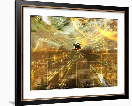 Surfing the Internet-Mehau Kulyk-Framed Photographic Print