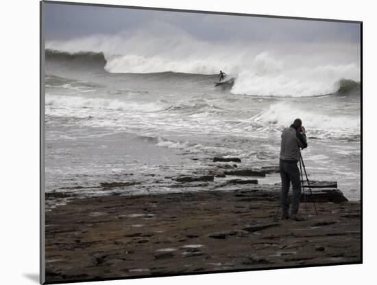 Surfing the Reefbreaks of County Donegal, Ulster, Republic of Ireland-Andrew Mcconnell-Mounted Photographic Print