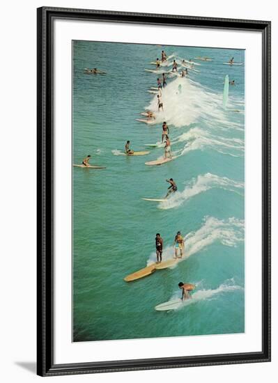 Surfing-null-Framed Art Print