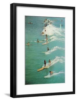 Surfing-null-Framed Art Print