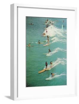 Surfing-null-Framed Art Print