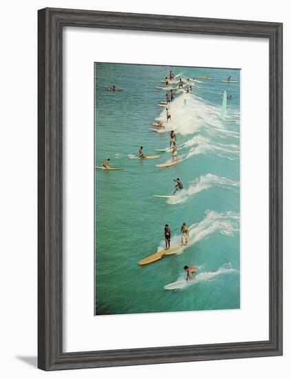 Surfing-null-Framed Art Print