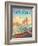 Surfride Waikiki-Kerne Erickson-Framed Art Print