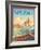 Surfride Waikiki-Kerne Erickson-Framed Art Print