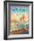 Surfride Waikiki-Kerne Erickson-Framed Art Print