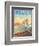 Surfride Waikiki-Kerne Erickson-Framed Art Print