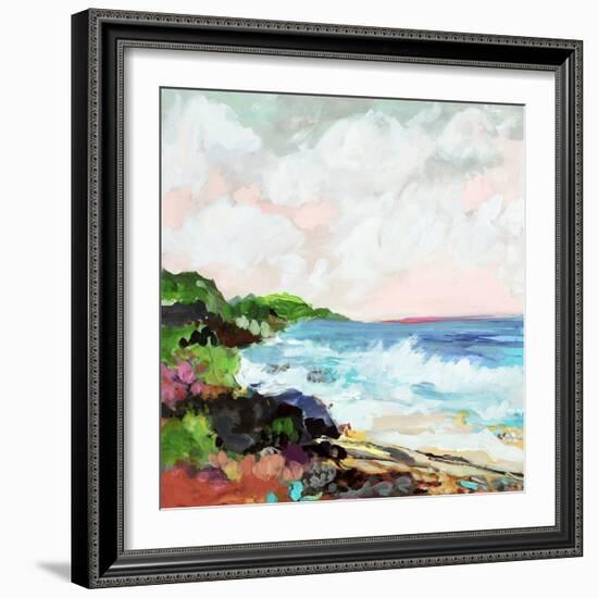 Surfscape VII-Karen Fields-Framed Art Print