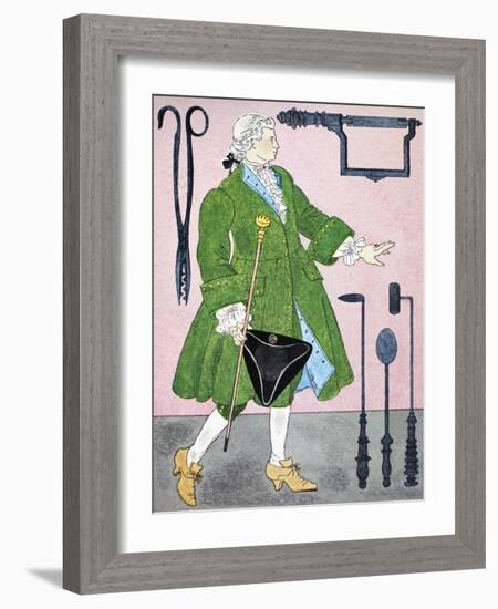 Surgeon, 18Th Century-null-Framed Giclee Print