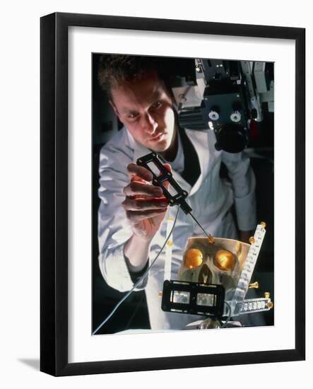 Surgeon Aligns MAGI Virtual Reality Microscope-Geoff Tompkinson-Framed Photographic Print